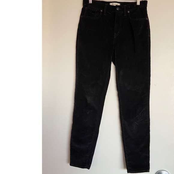 Madewell 9” High-Rise skinny Velvet - Picture 9 of 9